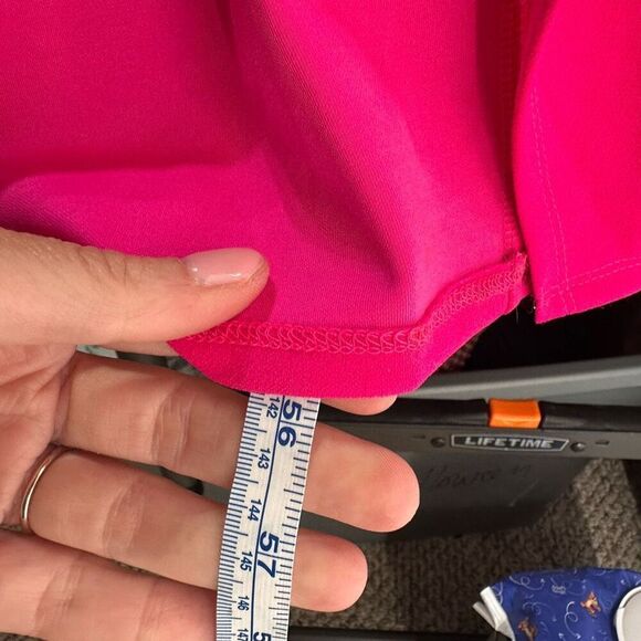 NWT RACHEL Rachel Roy One Shoulder Dress Pink Sizzle XL Elegant Party Cocktail - Picture 10 of 12